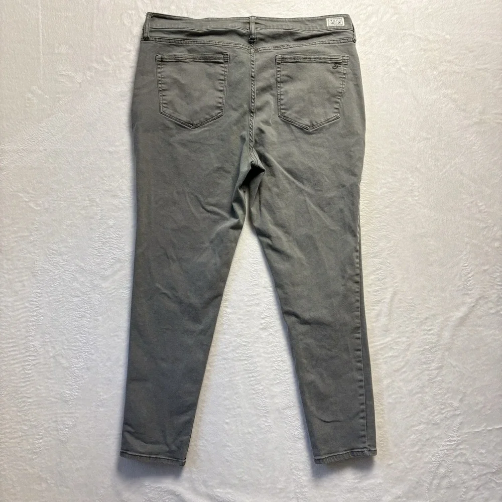 Seven 7 For All‎ Mankind Jeans Woman Sz 16 Green Utility Ankle Skinny Cargo